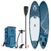 FitNord Aqua 330 SUP-brädset, KEMI (vit-svart), med glasfiberpaddel 1