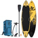 FitNord Aqua Leaf 340 SUP-brädset, Nordkapp (svart-gul), med kolfiberpaddel 1