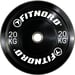 FitNord Viktskiva Bumper Black 20 kg 1