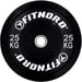 FitNord Viktskiva Bumper Black 25 kg