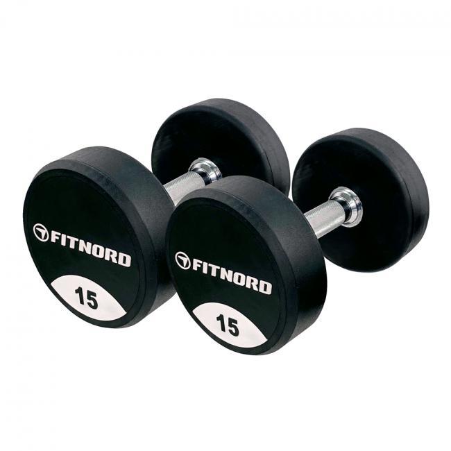 Gummerad hantel 20 kg (par), FitNord **sekunda vara**