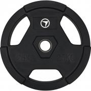 FitNord Viktskiva 25kg, Tri-Grip Black