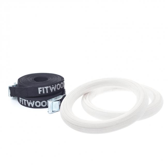 FitWood ULPU MINI, gymnastikringar i trä (par)