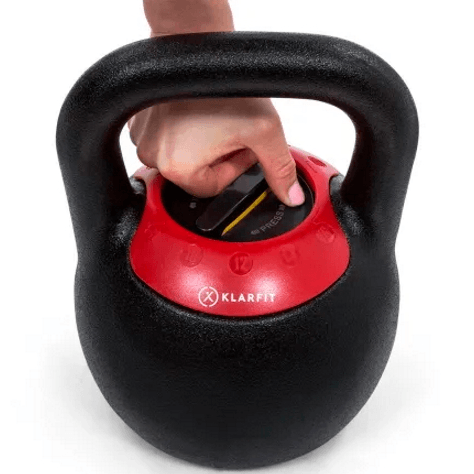 KLARFIT Justerbar Kettlebell 8-16 kg