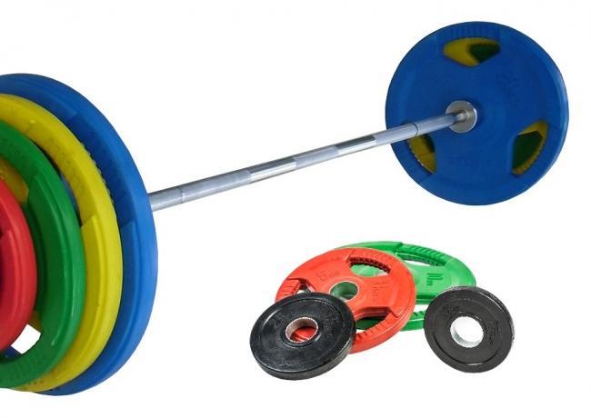 Skivstångspaket 125 kg, FitNord Tri Grip Olympic